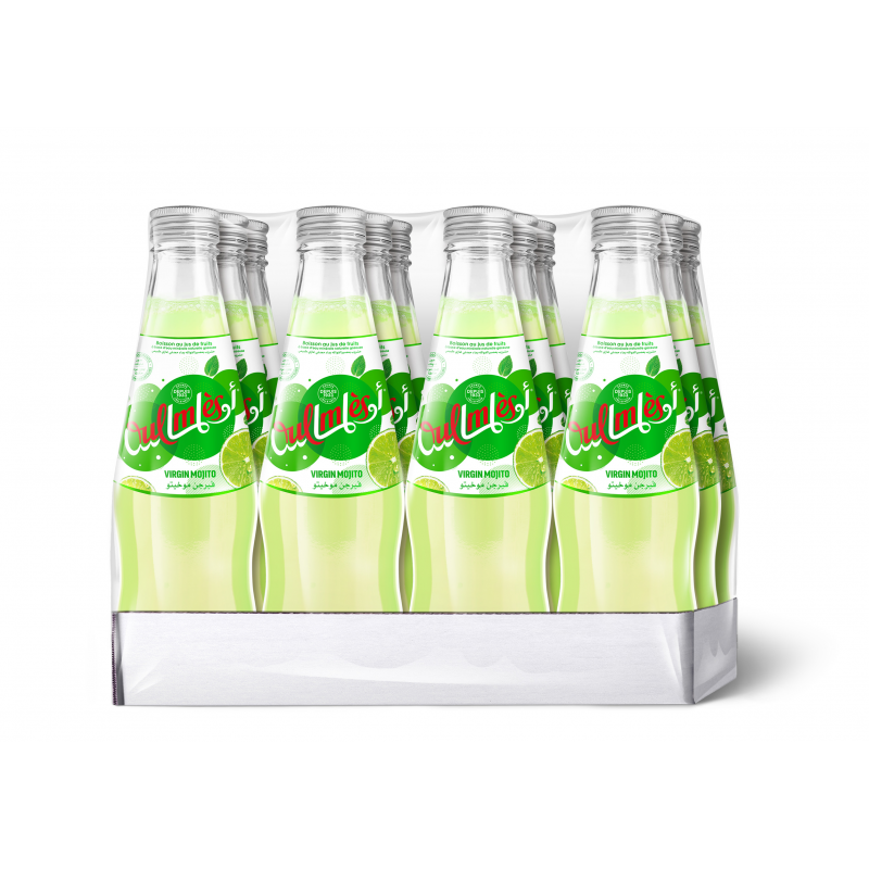 Oulmès Bulles Fruitées Mojito verre pack 12x25cl - 2 sur 2