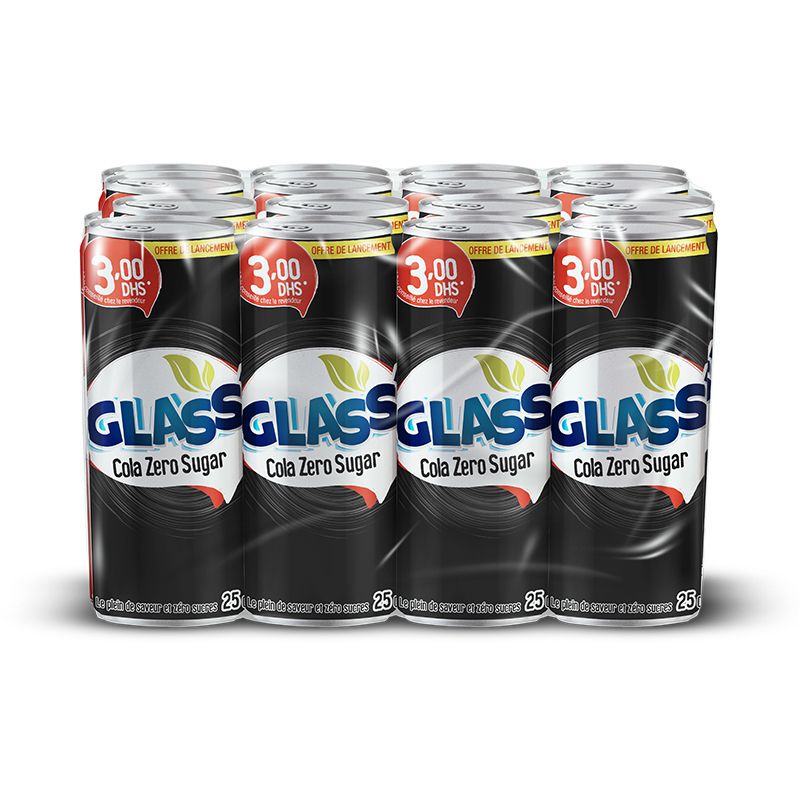 Glass’ Cola zéro Canette 12x25cl - 4 sur 4
